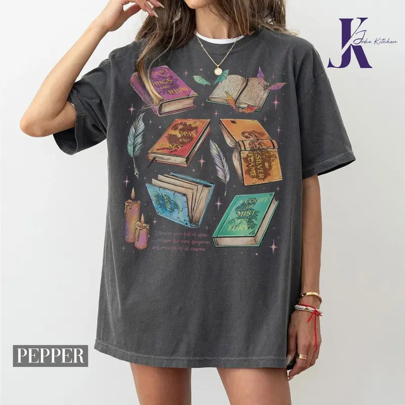 Fan Of ACOTAR Series Comfort Colors Shirt, The Bat Boys Shirt, Velaris Book Lover T Shirt, SJM Inspired Tee, Gift For Bookish