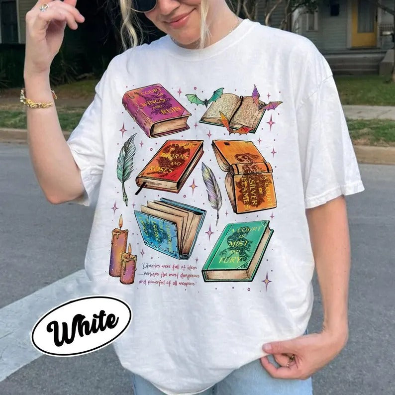 Fan Of ACOTAR Series T-Shirt, The Bat Boys Shirt, Velaris Book Lover T Shirt, SJM Inspired Tee, Gift For Bookish
