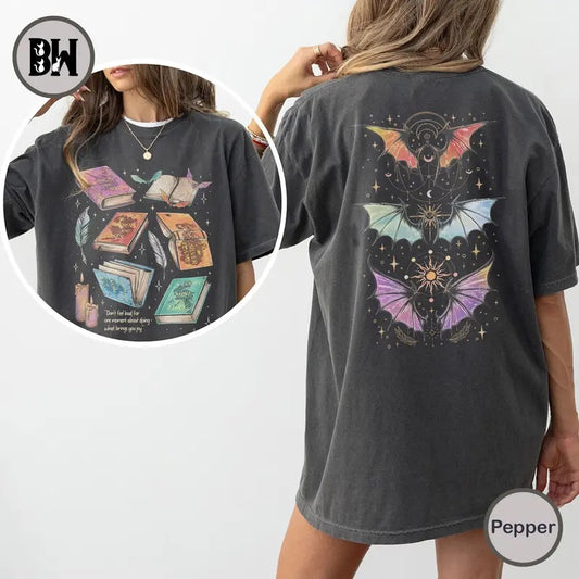 Fan Of ACOTAR Series Two Sided Comfort Colors Shirt, The Bat Boys Shirt, Velaris Book Lover T Shirt, SJM Inspired Tee, Gift For Bookish