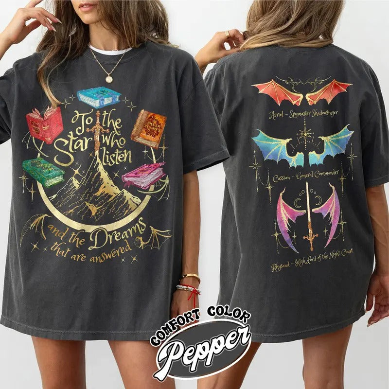 Fan Of ACOTAR Series Two Sided Shirt,Velaris Sweatshirt Acotar Velaris City Of Starlight,Rhysand Shirt,The Bat Boys Shirt,SJM Inspired Tee