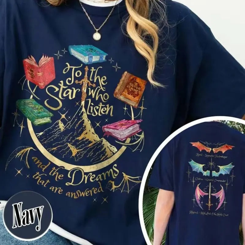 Fan Of ACOTAR Series Two Sided Sweatshirt, The Bat Boys Shirt, Velaris Book Lover T Shirt, SJM Inspired Tee, Gift For Bookishstyle{n002}2