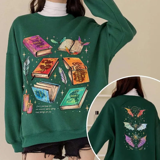 Fan Of ACOTAR Series Two Sided Sweatshirt, The Bat Boys Sweater, Velaris Book Lover Sweatshirt, SJM Inspired Tee, Gift For Bookish