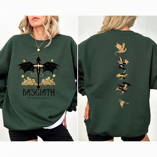 Fan of Basgiath War College Sweatshirt, Dragon Rider Fourth Wing Sweater, Fourth Wing Hoodie, Violet Sorrengail, Xaden...