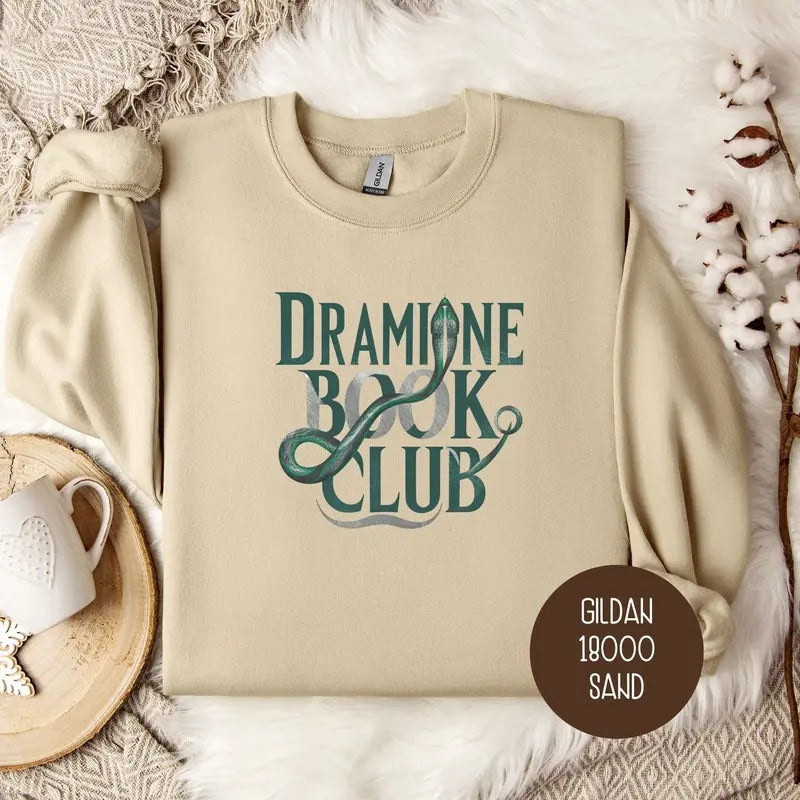 Fanfiction Book Themed Gift for the Book Lover, Bookish Trendy Sweatshirt Merch, Great Gift for Readers, Dramione Fanfict Hoodie, Booktok Unisex Soft Comfort Crewneck Pullover Long Sleeves Graphic Fabric Sweater