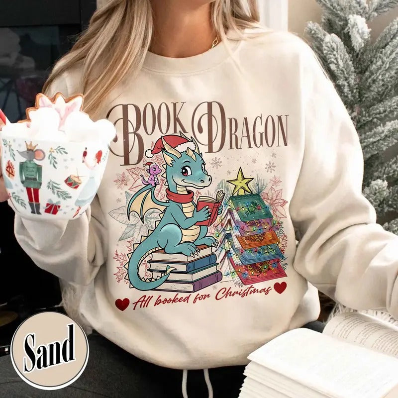 Fantasy Book Dragon Sweatshirt, Fantasy Dragon Bookish Shirt, Fantasy Book Lover Shirt, Book Gift, Dragon Book Light Shirt, Abraxos Dragon Shirt