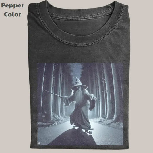 Fantasy Movie LotR Vintage Tee, Galdalf Skateboarding T-Shirt, Movie Graphic Tee, Unisex Meme Cringe Funny Dumb Shirts, Menswear Womenswear Streetwear