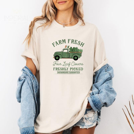 Farm Fresh Design Retro Printed Sweatshirt, Retro Sweatshirt, Farm Fresh Sweater, Printed Comfort Colors T-Shirt, Full Color Print
