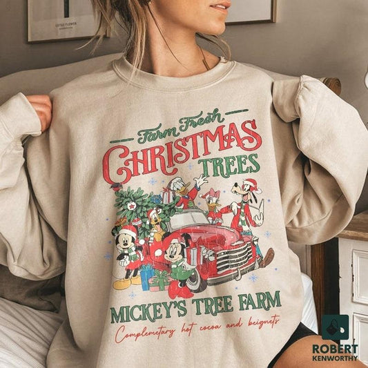 Farm Fresh Sweatshirt, Christmas Sweatshirt
