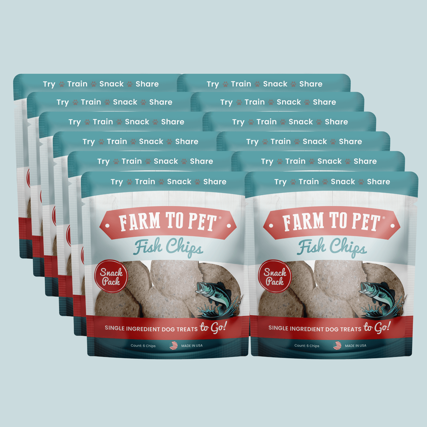 Fish Chips Snack Pack Bundles | Dog Treats for Training & Travel