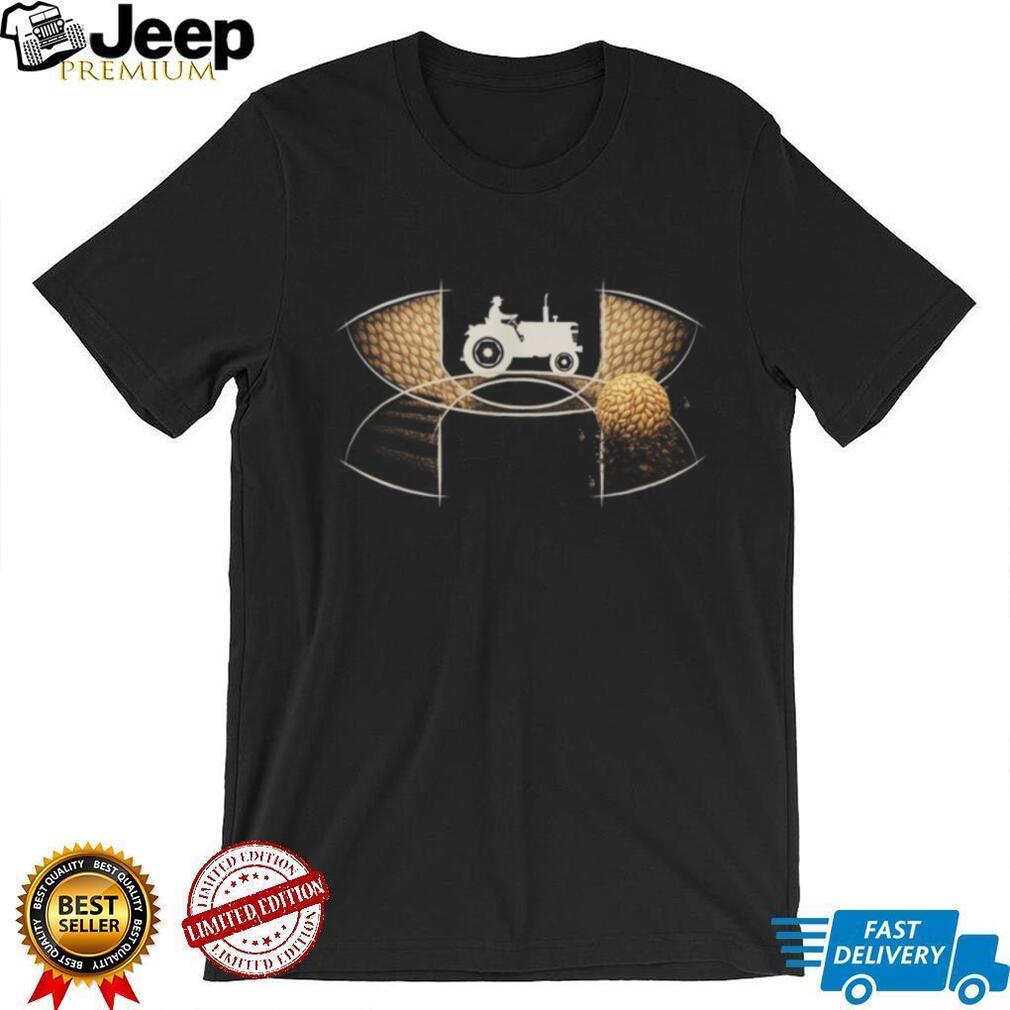 Farming Life Tractor & Wheat Field Graphic Tribute T Shirt