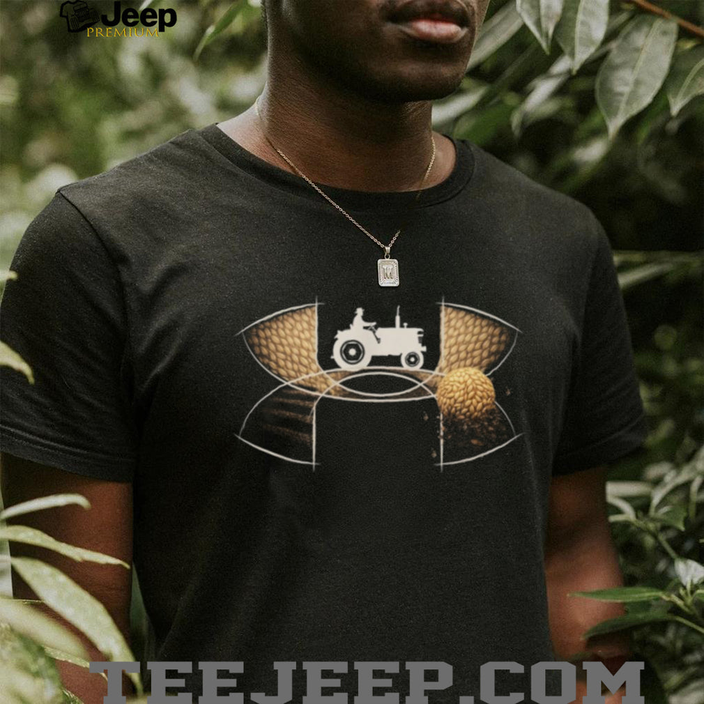 Farming Life Tractor & Wheat Field Graphic Tribute T Shirt