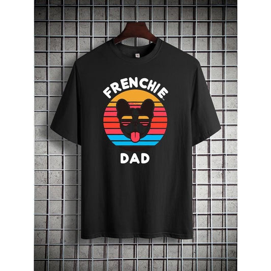 Fashion printed cotton short-sleeved T-shirt American fashion trend brand printed bottom shirt men's summer crew-neck casual top Made in USA