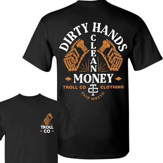 Fastened T-Shirt Unisex Dirty Hands Clean Style Streetwear