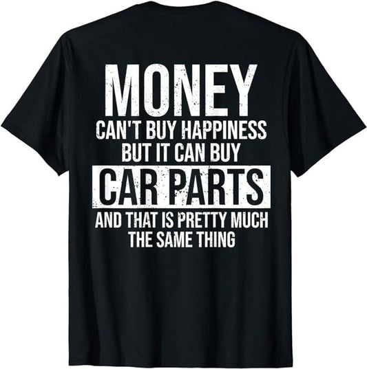 Father's Day T-Shirt, Gifts For Dad, Can Buy Car Parts Funny Car Guy Mechanic Fathers Day Gift T-Shirt Menswear Top