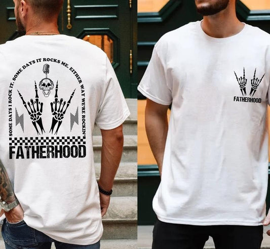 Fatherhood Some Day I Rock It T-shirt, Retro Fatherhood Shirt, Father's Day Gift