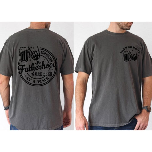 Fatherhood Sweatshirt Father's Day Shirt Ain't No Hood Like Fatherhood Shirt Funny Father Shirt Father's Day Gift Dad Shirt Daddy Tee TK43GN