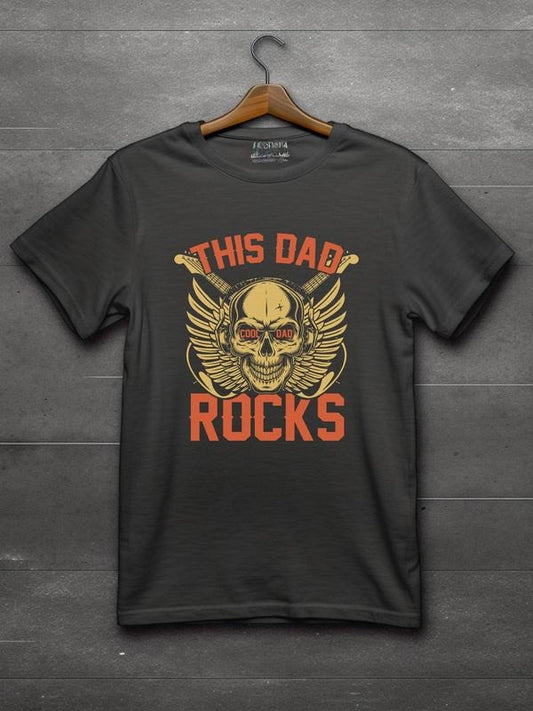 Fathers Day Tshirt This Dad Cool Dad Rocks Skull Skeleton Design Shirt Skull Skeleton Designed Gift For Dad Hoodie,...