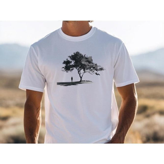 Favorite Tree Tee Shirt, Outdoor Nature Shirt, Nature Gifts, Hiking Shirt, Men's Graphic Tee, Minimalist Tshirt for Her, Camping Shirt Made in USA