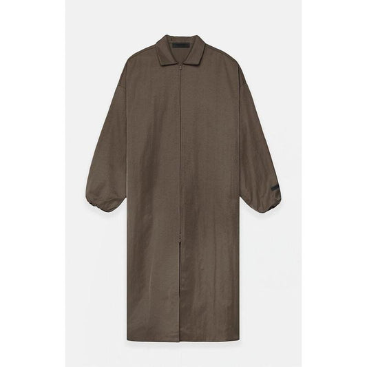 Fear of God Essentials Men's Brown Textured Nylon Trench Coat