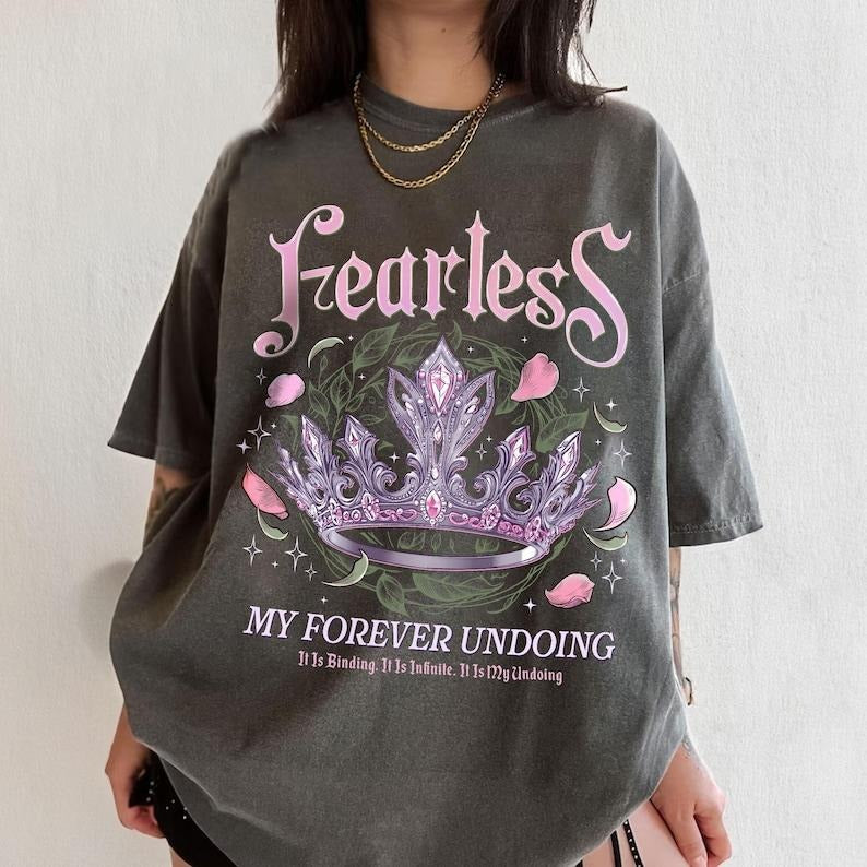 Fearless Bookish T-Shirt, Powerless Series Shirt, Powerless Lauren Roberts Inspired, Kai And Paedyn Shirt, Bookish Gifts Shortsleeve Cotton