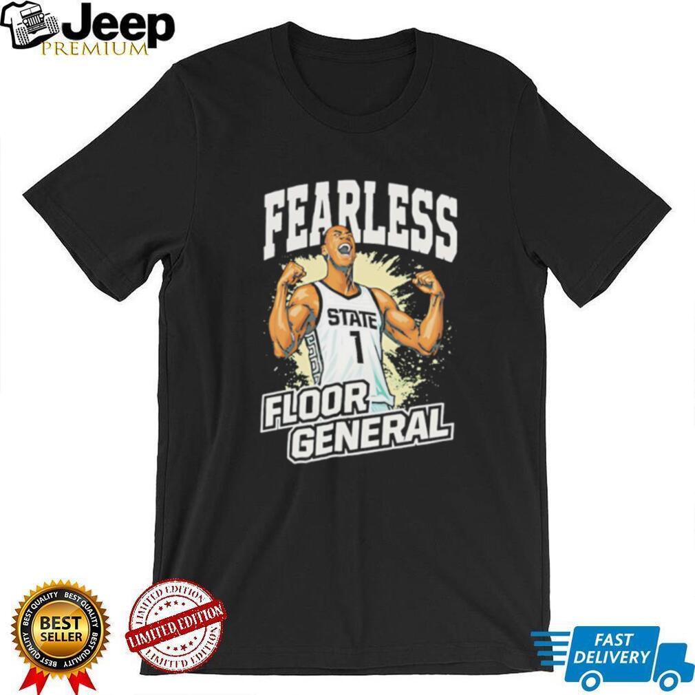 Fearless Floor General Basketball State #1 Graphic Black T shirt