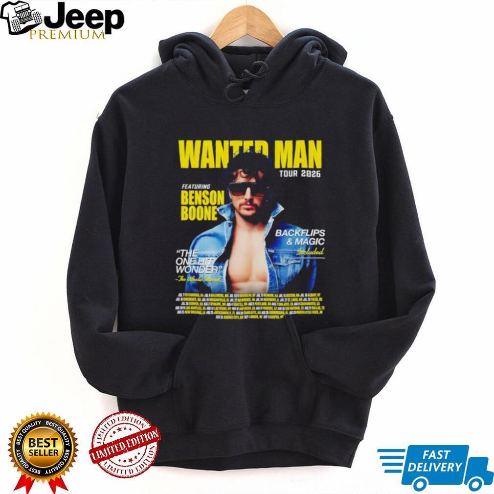 Featuring Benson Boone Wanted Man Tour Concert the One Hit Wonder 2026 shirt