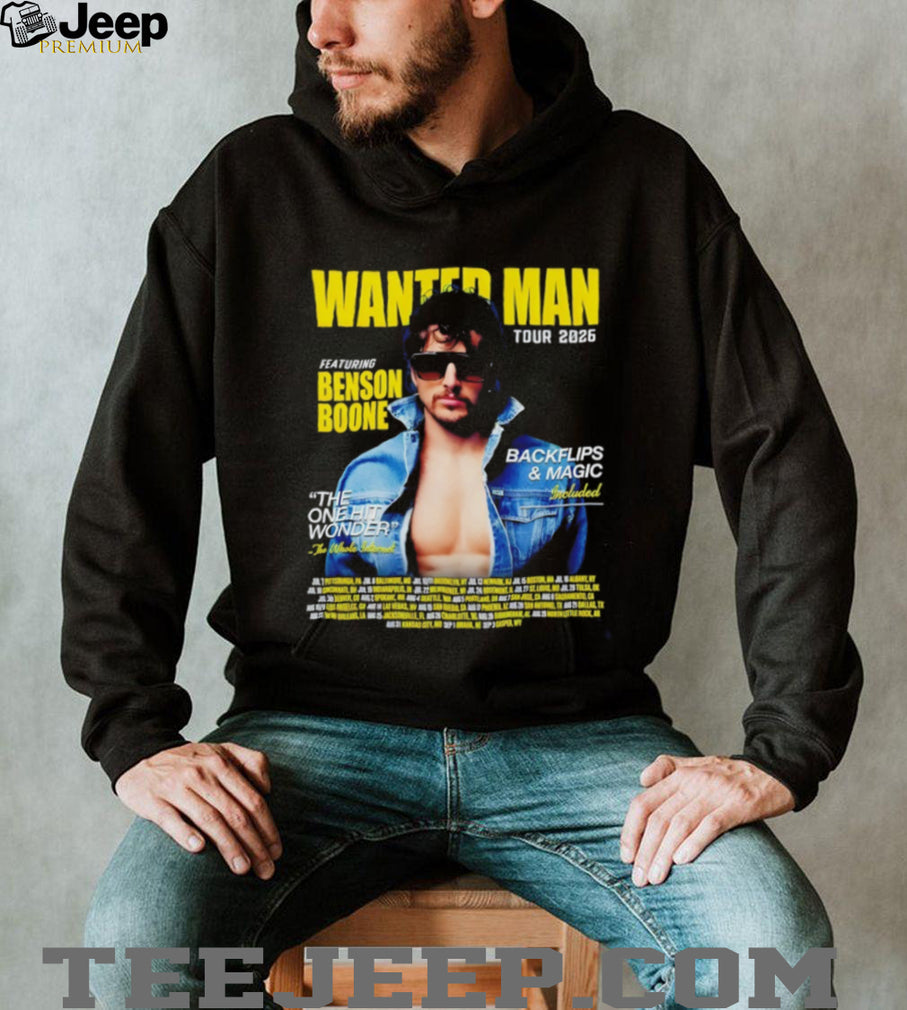 Featuring Benson Boone Wanted Man Tour Concert the One Hit Wonder 2026 shirt