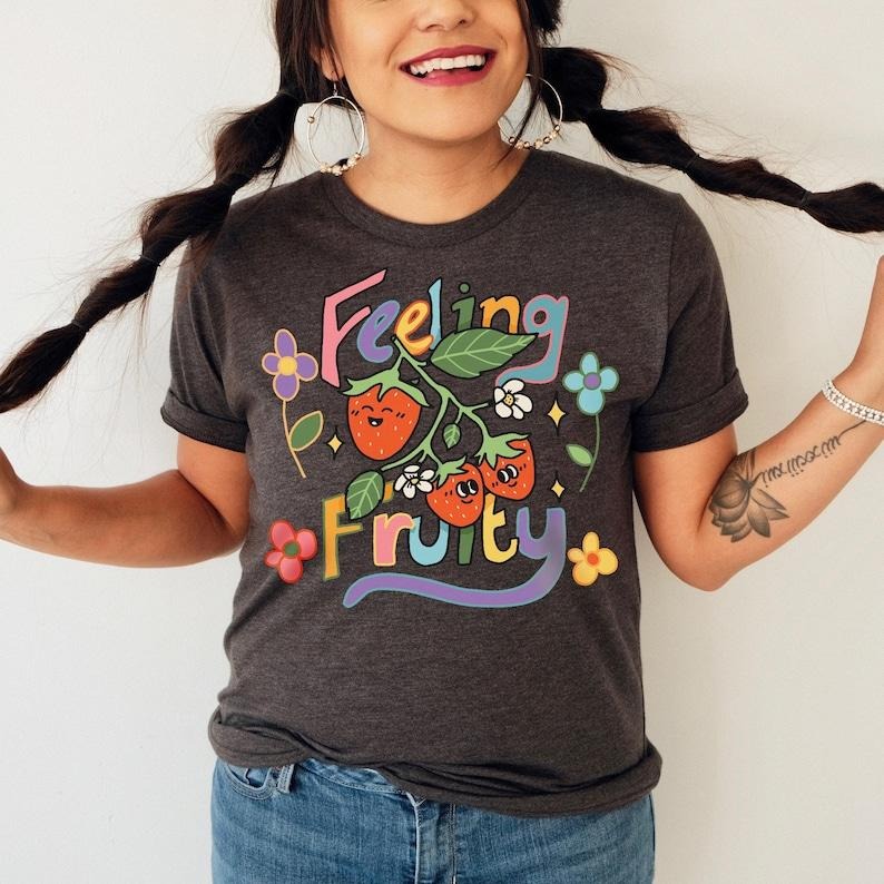 Feeling Fruity Tshirt, LGBQT Shirt, Pride Month T-Shirt, LGBT Tee, Rainbow Shirt, Retro Frog Shirt, Gay Pride Trendy Tshirt, UNISEX Hoodie, T-shirt and sweater