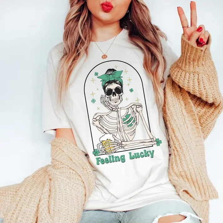 Feeling Lucky St Patrick's Day Hoodie and Sweater; T-shirt