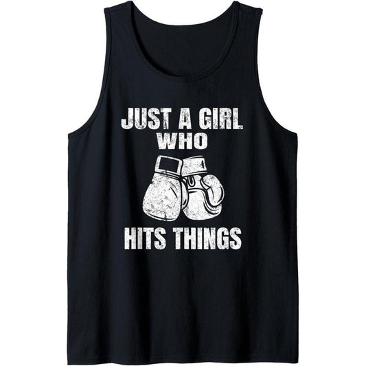 Female Boxing Humor Tank Top MADE IN USA