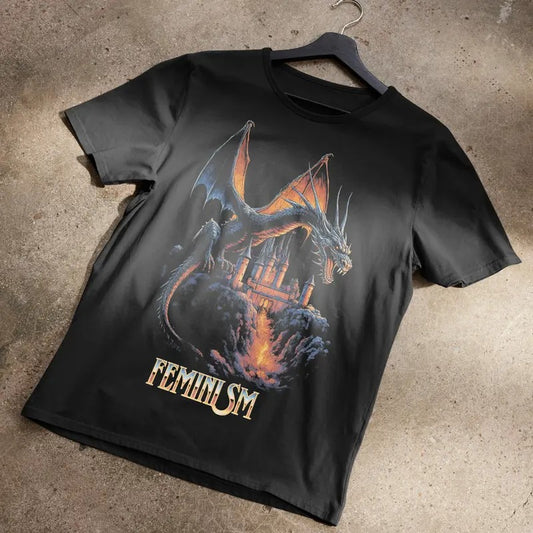 Feminism Dragon Fantasy T-Shirt, Unisex Trending Tee