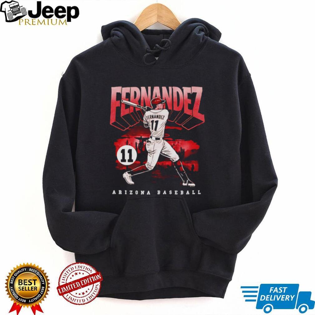 Fernandez 11 Arizona Baseball Desert Horizon Graphic T Shirt
