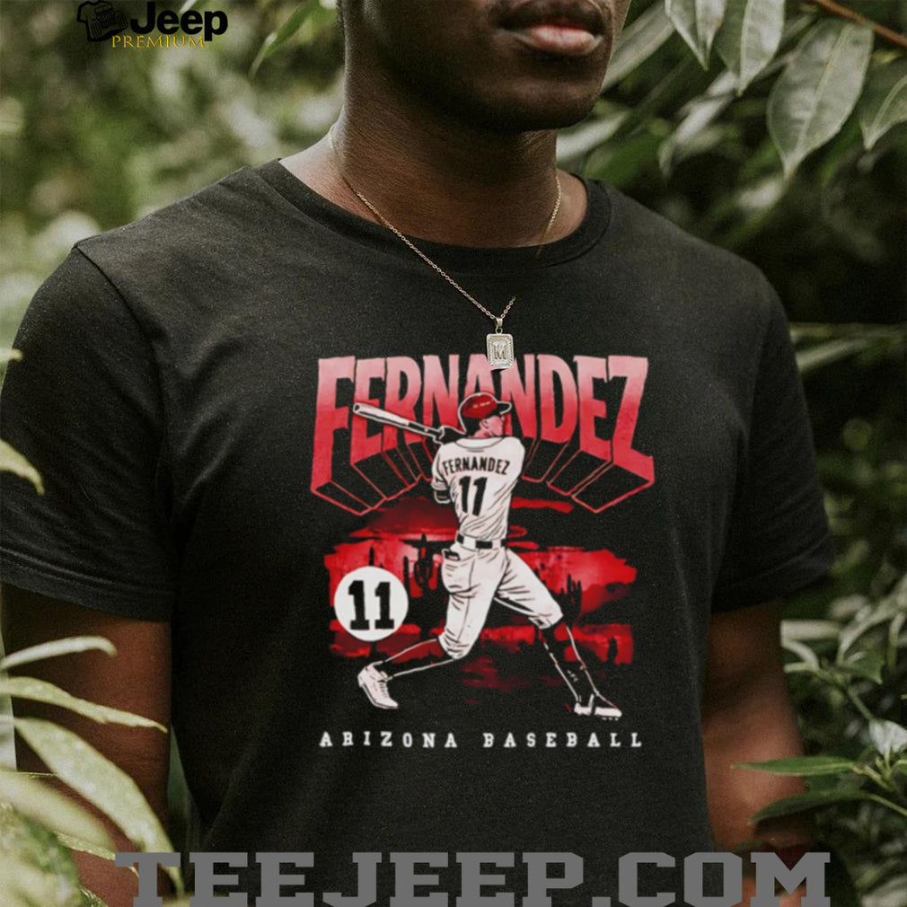 Fernandez 11 Arizona Baseball Desert Horizon Graphic T Shirt