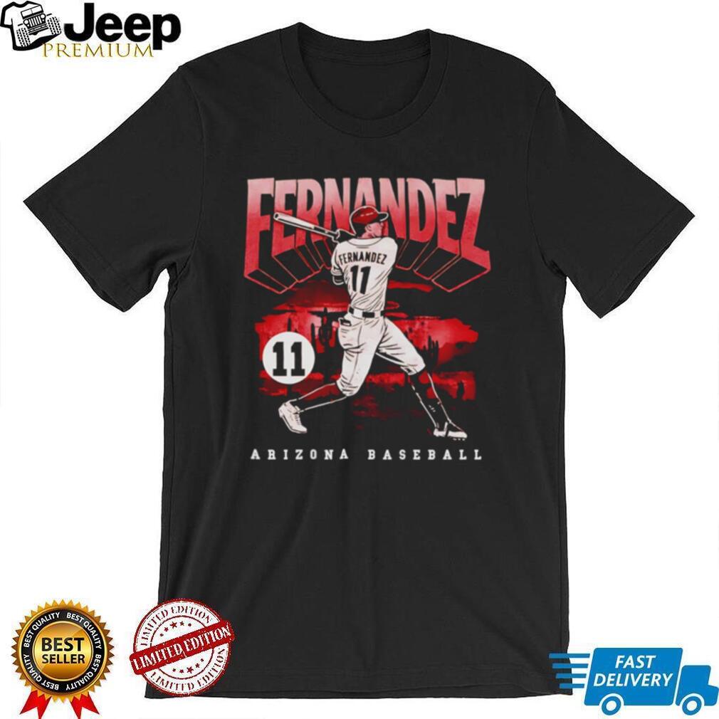 Fernandez 11 Arizona Baseball Desert Horizon Graphic T Shirt