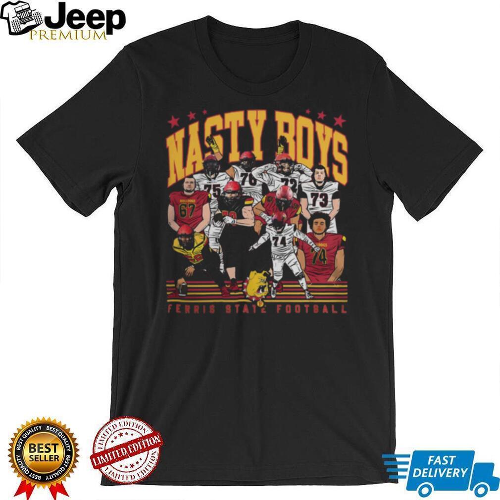Ferris State Football Nasty Boys Bulldogs Graphic T Shirt