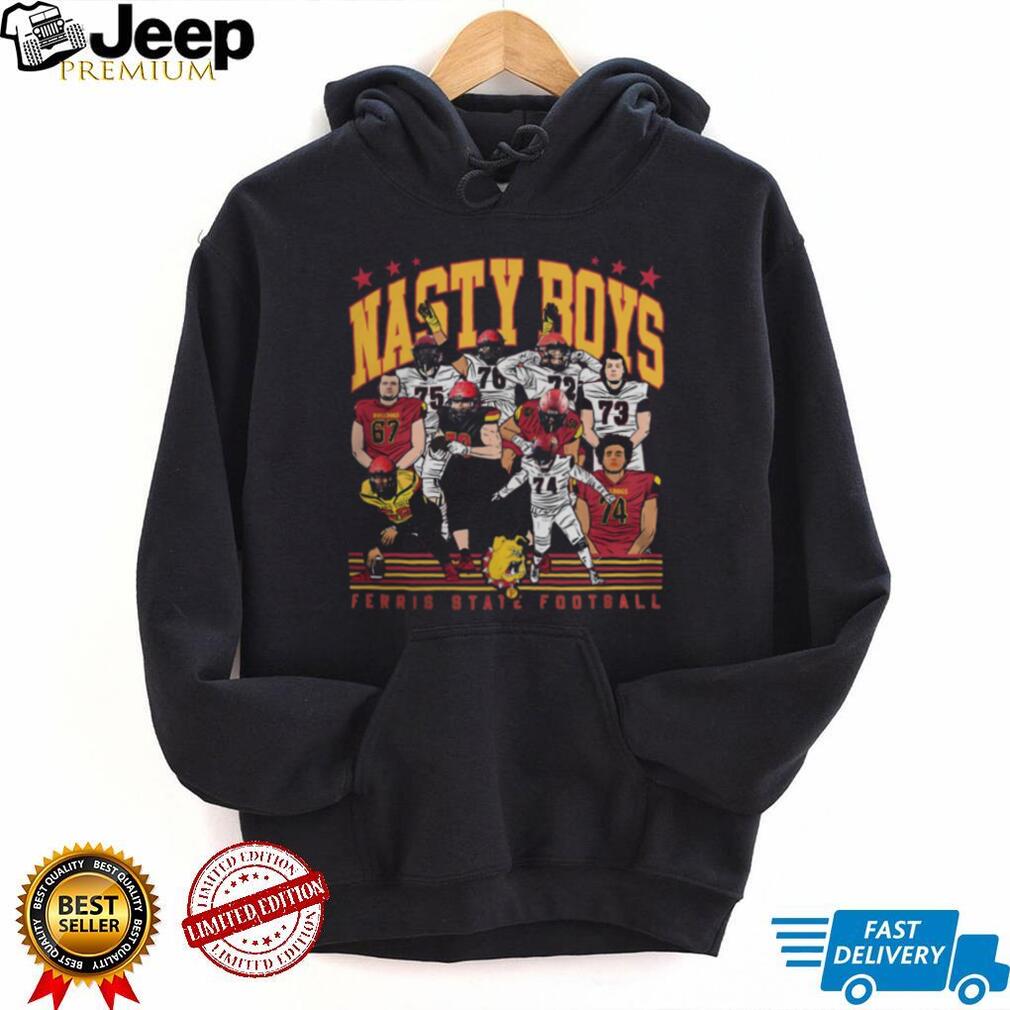 Ferris State Football Nasty Boys Bulldogs Graphic T Shirt