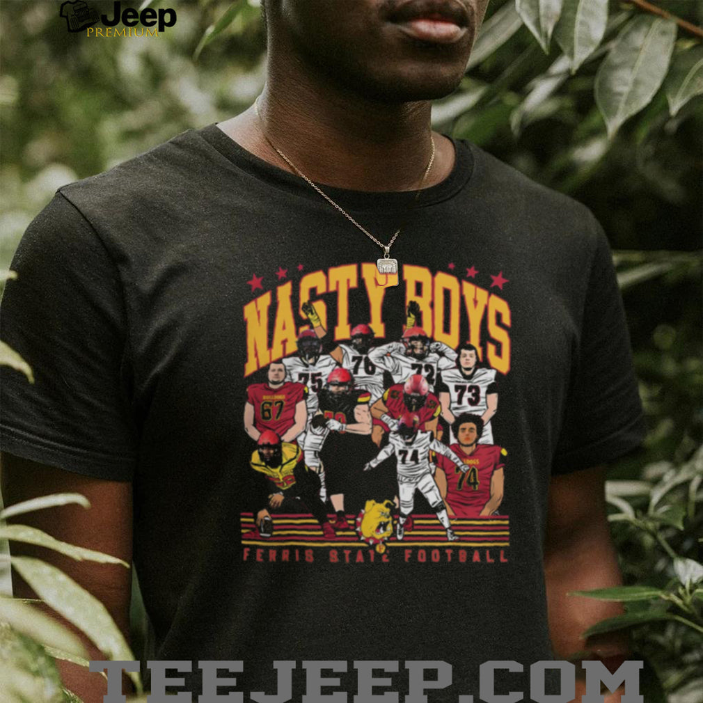 Ferris State Football Nasty Boys Bulldogs Graphic T Shirt