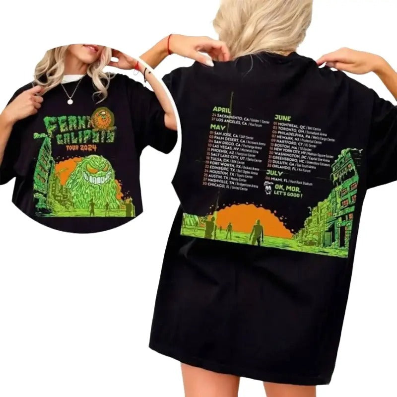 Ferxxocalipsis Tour 2024 Unisex Shirt, Feid Ferxxo Shirt, Feid Ferxxo Graphic USA Tour tee, Ferxxocalipsis Merch, Ferxxo 2024 Tour Shirt, Feid Merchandise World Tour 2024, Feid Ferxxo Merch, Feid Ferxxo Tour 2024 Merch, Rap tee, Top Womenswear Tshirt
