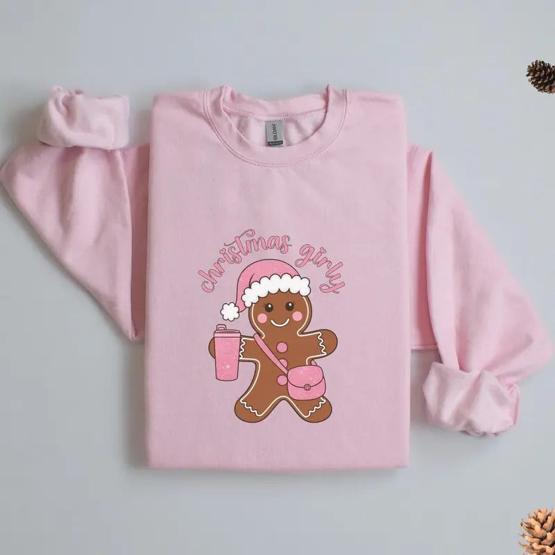 Festive Coquette Bow T-Shirt for Women, Loose Fit Christmas Party Tee, 50% Cotton 50% Polyester, Medium-heavy Fabric - Womenswear, Button