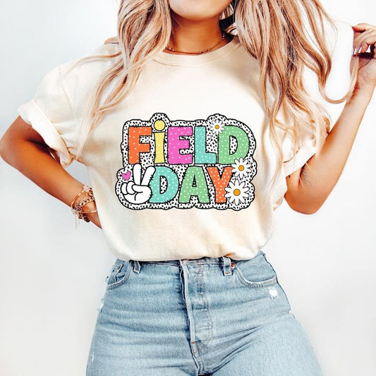 Field Day T-Shirt, Last Day of School T-Shirt, Dalmatian Dots T-Shirt, Funny Teacher T-Shirt, End of School, Teacher...