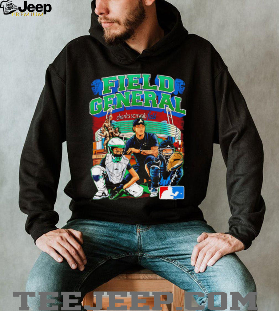 Field General Baseball Coach Charles Schwab Field College World Series Retro Fan T Shirt