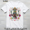 Fiesta San Antonio Alien Sombrero Spurs Basketball White Graphic T Shirt