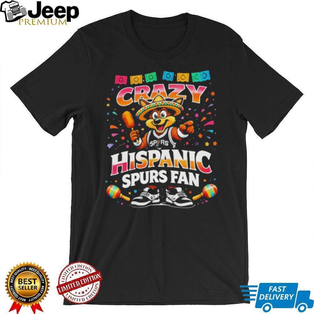 Fiesta San Antonio Crazy Hispanic Spurs Fan Coyote Party T Shirt