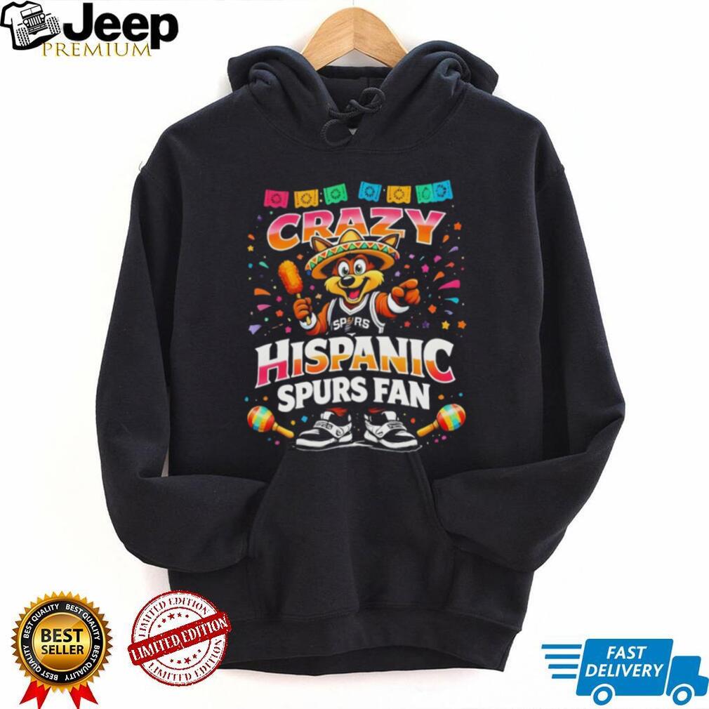 Fiesta San Antonio Crazy Hispanic Spurs Fan Coyote Party T Shirt