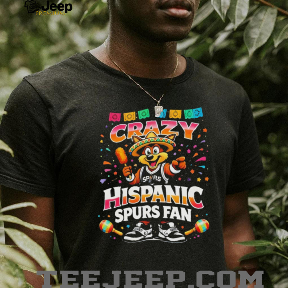 Fiesta San Antonio Crazy Hispanic Spurs Fan Coyote Party T Shirt