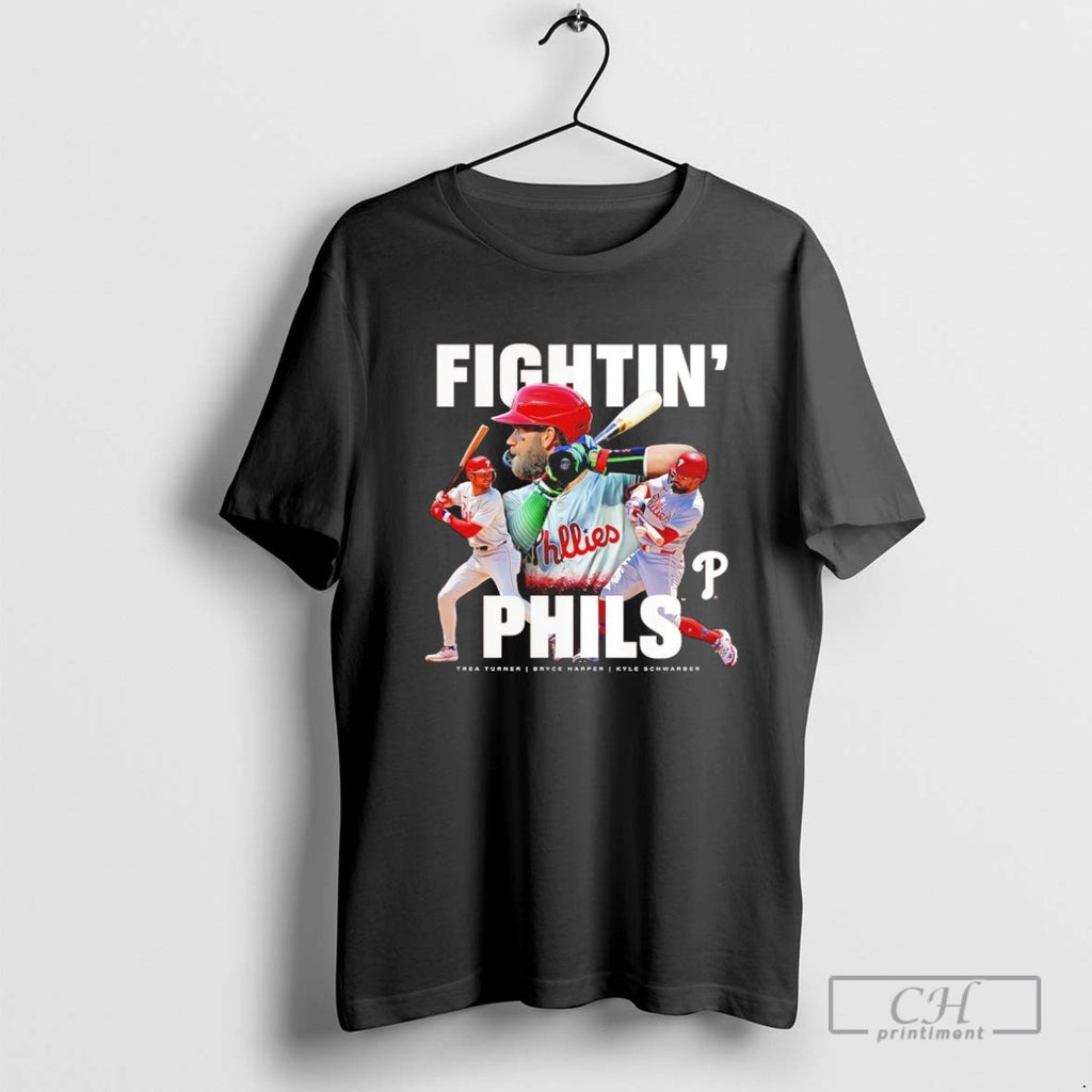 Fightin Phillies Trea Turner Bryce Harper And Kyle Schwarber Player