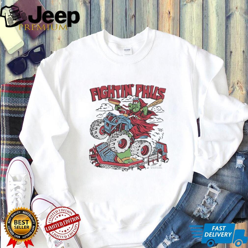 Fightin’ Phils Monster Truck Stadium Mascot Graphic T Shirt