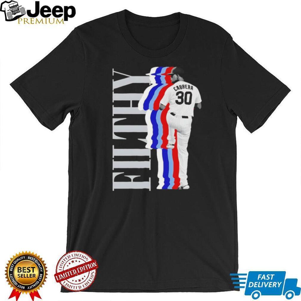 Filthy Edward Cabrera 30 Miami Baseball Pitcher Graphic T Shirt