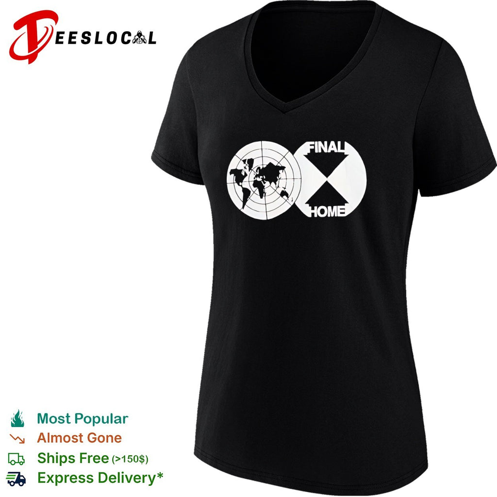 Final Home globe logo shirt