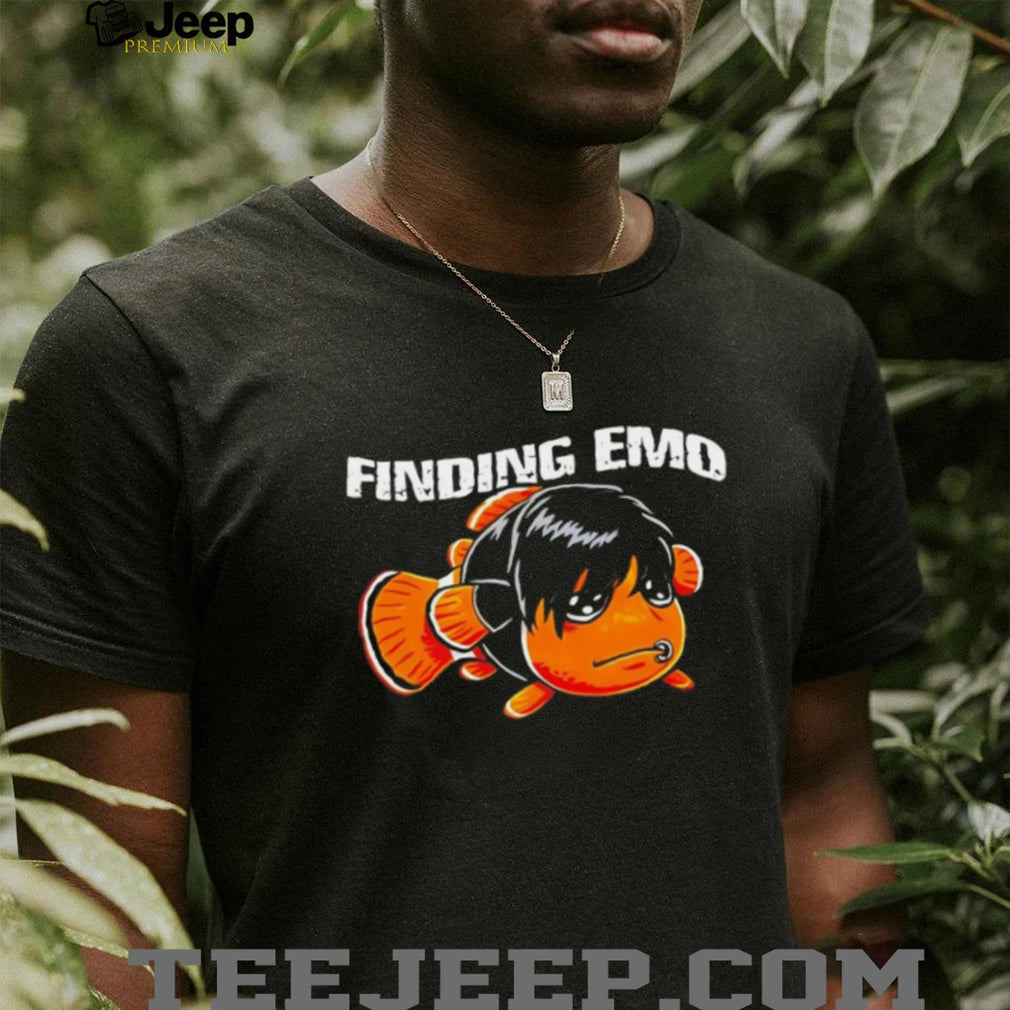 Finding Emo Funny Sad Clownfish Parody Graphic T Shirt